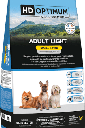 Croquettes Chien Petit Stérilisé & Light – HD Optimum Small & Mini Adult Light 6 kg