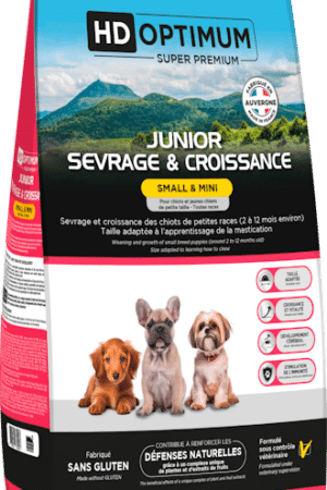 Croquettes Chiot Petit Chien – HD Optimum Small & Mini Junior Croissance 3 kg