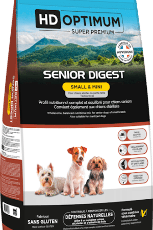 Croquettes Chien Senior Petit Chien – HD Optimum Small & Mini Senior Digest 6 kg