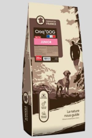 Croquettes Chiot & Chien Junior – Croq’Dog Junior 30/16 – Croissance & Vitalité 20 kg