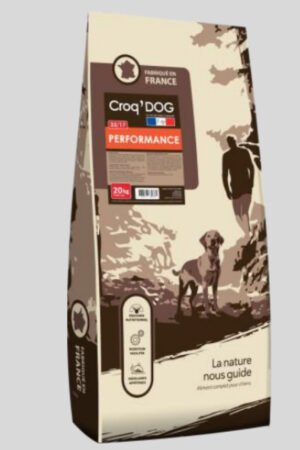 Croquettes Chien Sportif Haute Énergie – Croq’Dog Performance 33/17 – 20 kg