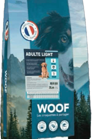 Croquettes Chien Light – Contrôle du Poids – WOOF Adulte Light (4kg / 14kg)
